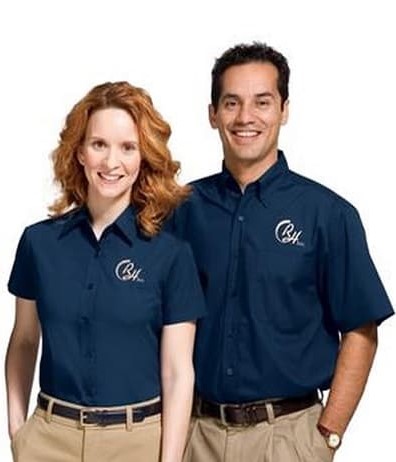 Clothing With Logos of The Company