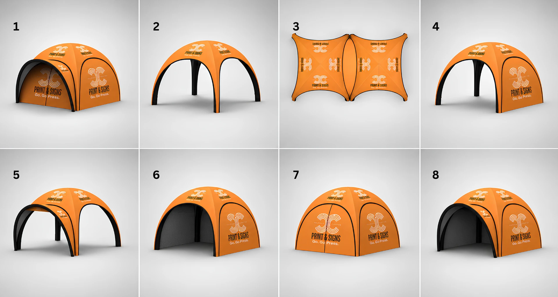 Inflatable Tent PRO X Style Variations